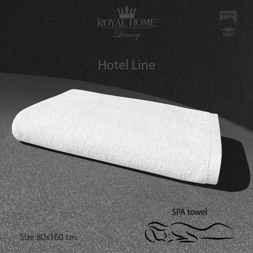 SPA towel 100% cotton - Double stitching - Hotel line - 500 GSM - size 80x160 - Barcode 4860122510346