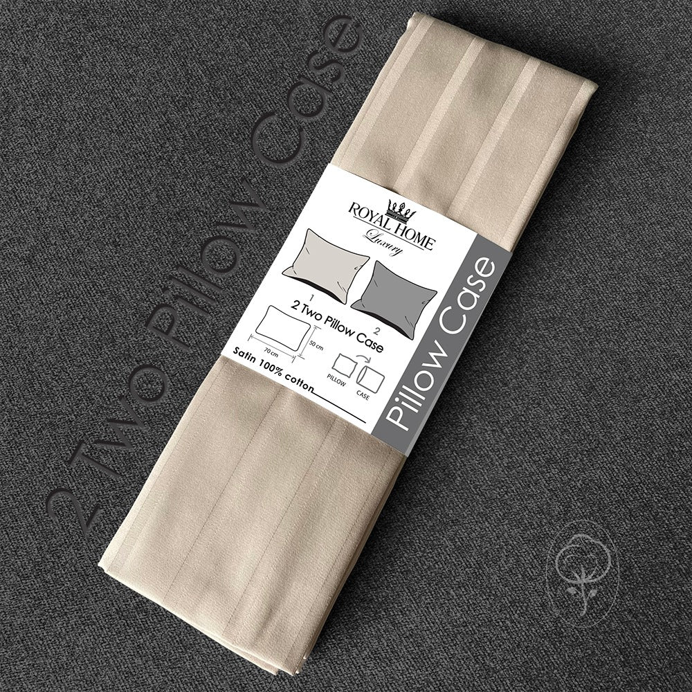 Pillowcase 2 pieces - Satin 100% cotton - size 50x70 CM- Barcode 4860122510483