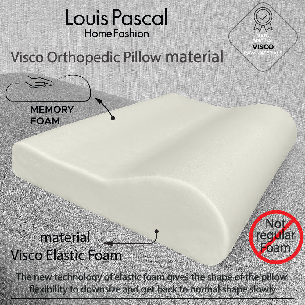 ორთოპედიული ბალიში + ლუქს კლასის კოლაგენის ზედაპირი - მეხსიერების ელასტიური ქაფი - ლუქს კლასის ზედაპირი - ზომა 40 X 60 სმ (სიმაღლე ქვედა მხარე 6 სმ) (სიმაღლე ზედა მხარე 10 სმ) - შტრიხკოდი 4860122510537