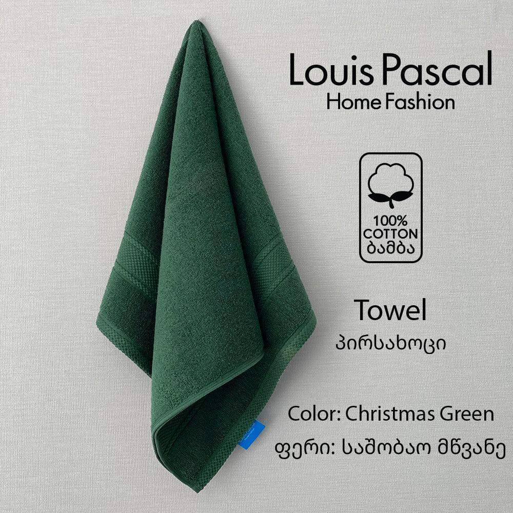Face towel 100% cotton - Double stitching - 500 GSM - Size 50x90 CM - Barcode 4860122510407
