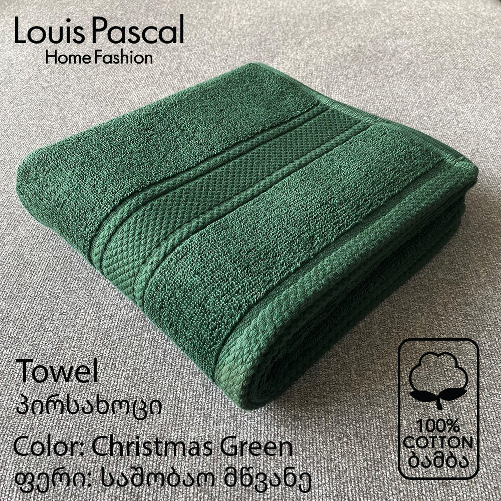 Face towel 100% cotton - Double stitching - 500 GSM - Size 50x90 CM - Barcode 4860122510407