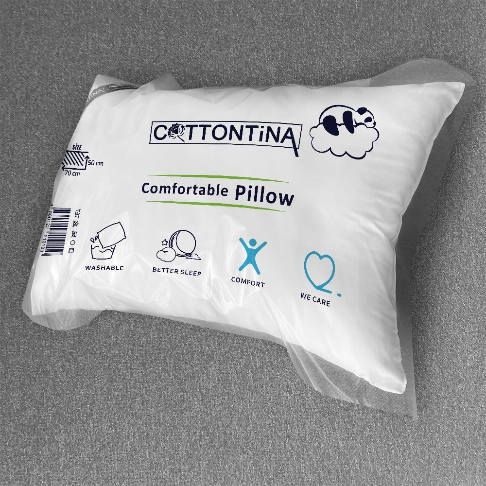 Pillow - Soft microfiber surface - Silicon fiber filling - Size 50x70 CM - Barcode 4860122510100