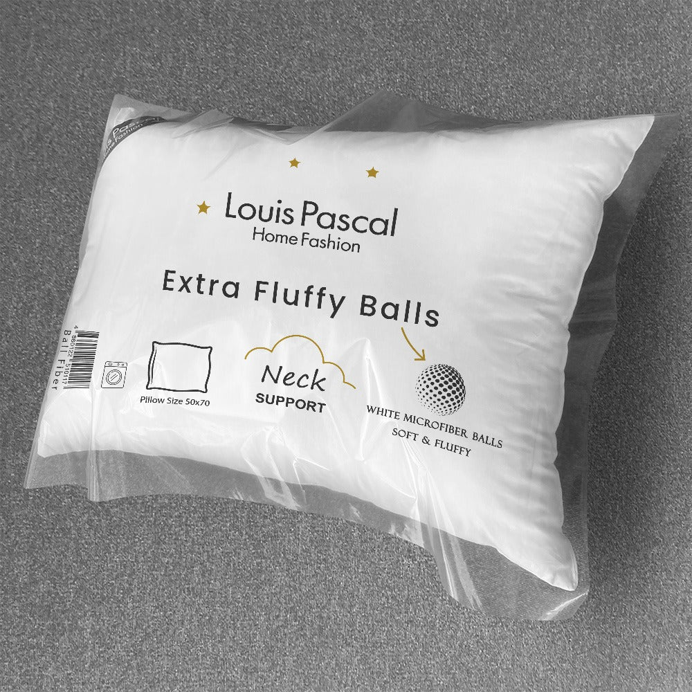 Pillow - 100% cotton surface - Ball fiber filling - Size 50x70 CM - Barcode 4860122510117