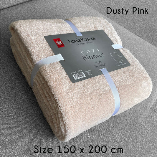 Sherpa fleece blanket - High quality soft microfiber material - Size 150X200 CM - Barcode 4860122510490