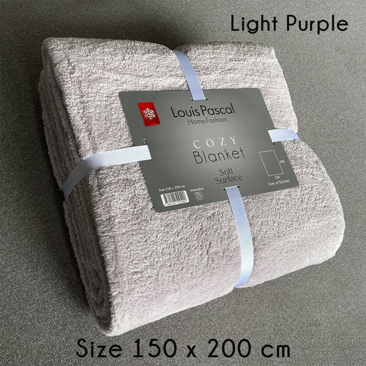 Sherpa fleece blanket - High quality soft microfiber material - Size 150X200 CM - Barcode 4860122510490