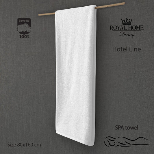 SPA towel 100% cotton - Double stitching - Hotel line - 500 GSM - size 80x160 - Barcode 4860122510346