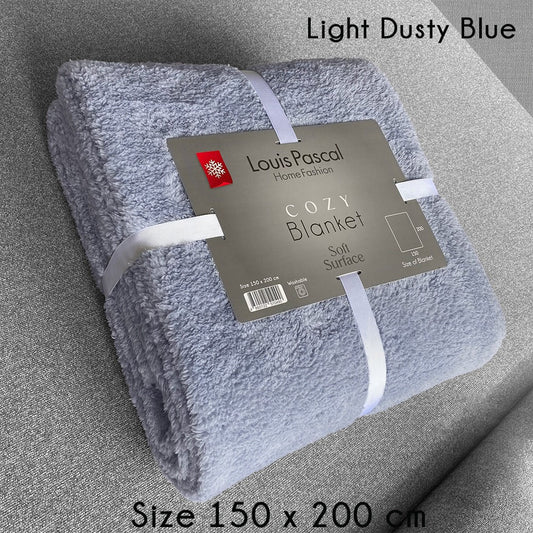 Sherpa fleece blanket - High quality soft microfiber material - Size 150X200 CM - Barcode 4860122510490