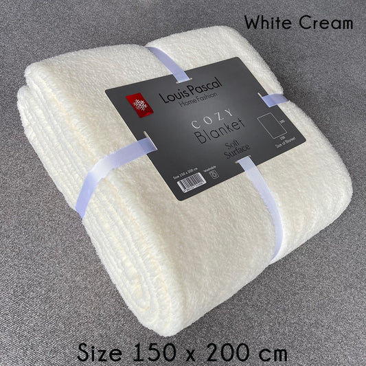 Sherpa fleece blanket - High quality soft microfiber material - Size 150X200 CM - Barcode 4860122510490