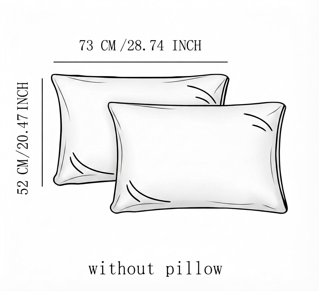 Fundas de almohada 2 piezas - Satén 100% algodón - tamaño 50x70 CM - Código de barras 4860122510483