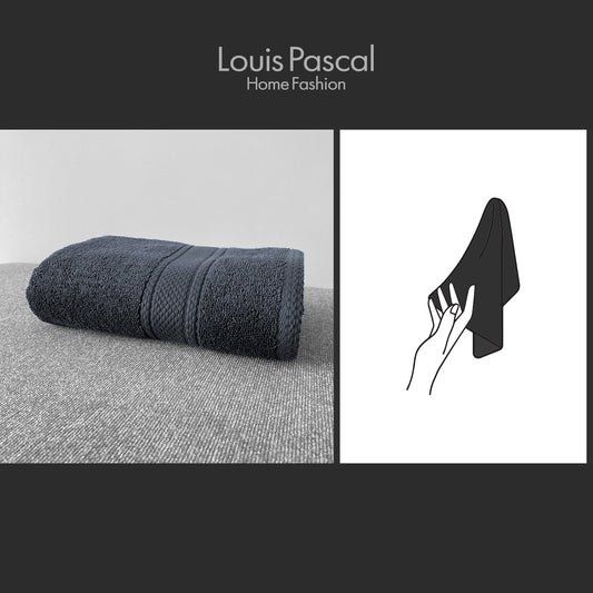 Hand towel 100% cotton - Double stitching - 500 GSM - Size 30x50 CM - Barcode 4860122510391