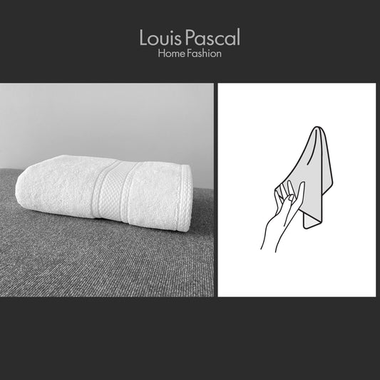 Hand towel 100% cotton - Double stitching - 500 GSM - Size 30x50 CM - Barcode 4860122510391