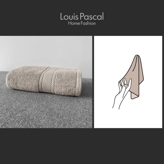 Hand towel 100% cotton - Double stitching - 500 GSM - Size 30x50 CM - Barcode 4860122510391