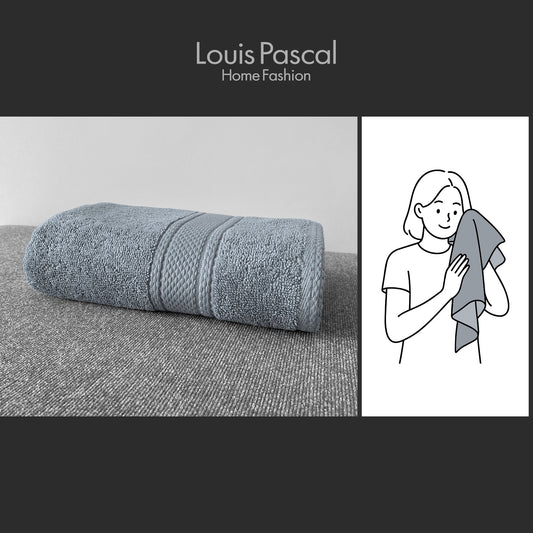 Face towel 100% cotton - Double stitching - 500 GSM - Size 50x90 CM - Barcode 4860122510407