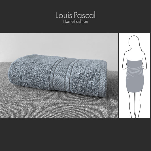 Body towel 100% cotton - Double stitching - 500 GSM - Size 70x140 CM - Barcode 4860122510414