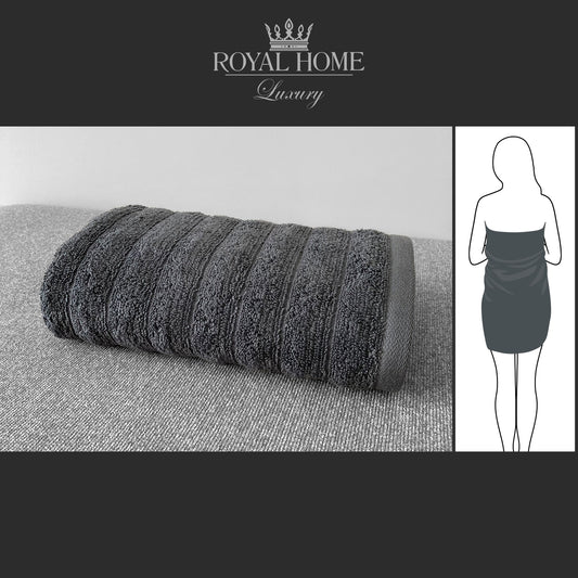 Body towel 100% cotton - Double stitching - 450 GSM - Waves design - Size 70x140 CM - Barcode 4860122510315