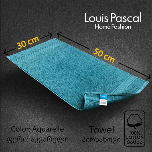 Hand towel 100% cotton - Double stitching - 500 GSM - Size 30x50 CM - Barcode 4860122510391