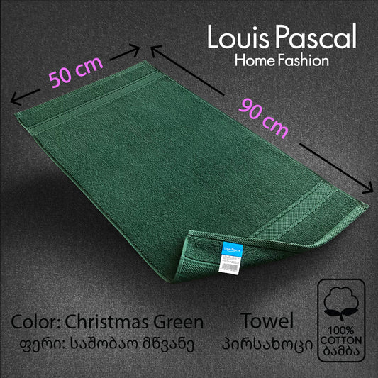 Face towel 100% cotton - Double stitching - 500 GSM - Size 50x90 CM - Barcode 4860122510407