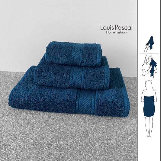 Set of 3 towels - 100% cotton - Barcode 4860122510391 - 4860122510407 - 4860122510414